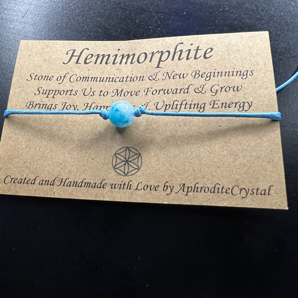 Aqua Blue Hemimorphite Bracelet